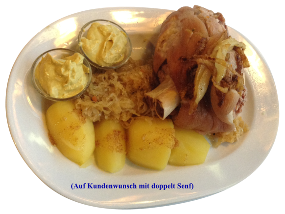 (Auf Kundenwunsch mit doppelt Senf)